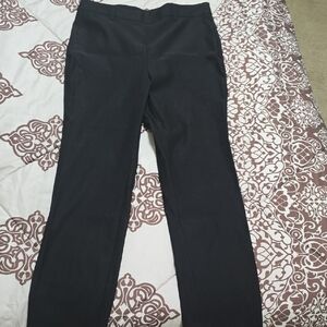 Rafaella Black Straight-Leg Dress Pants